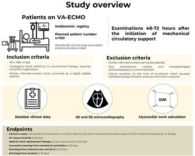 Non-invasive assessment of left ventricular contractility by myocardial work index in veno-arterial membrane oxygenation patients: rationale and design of the MIX-ECMO multicentre observational study